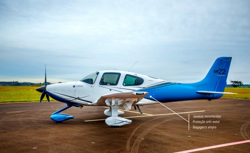 Avião Cirrus SR22 G5-Grand- Ano 2013 – 1.400 H.T.