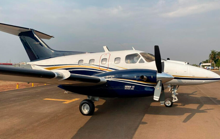 Avião Embraer Xingu II EMB-121A – Ano 1982 – 7.250 H.T.