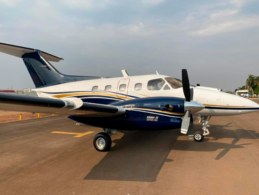 Avião Embraer Xingu II EMB-121A – Ano 1982 – 7.250 H.T.
